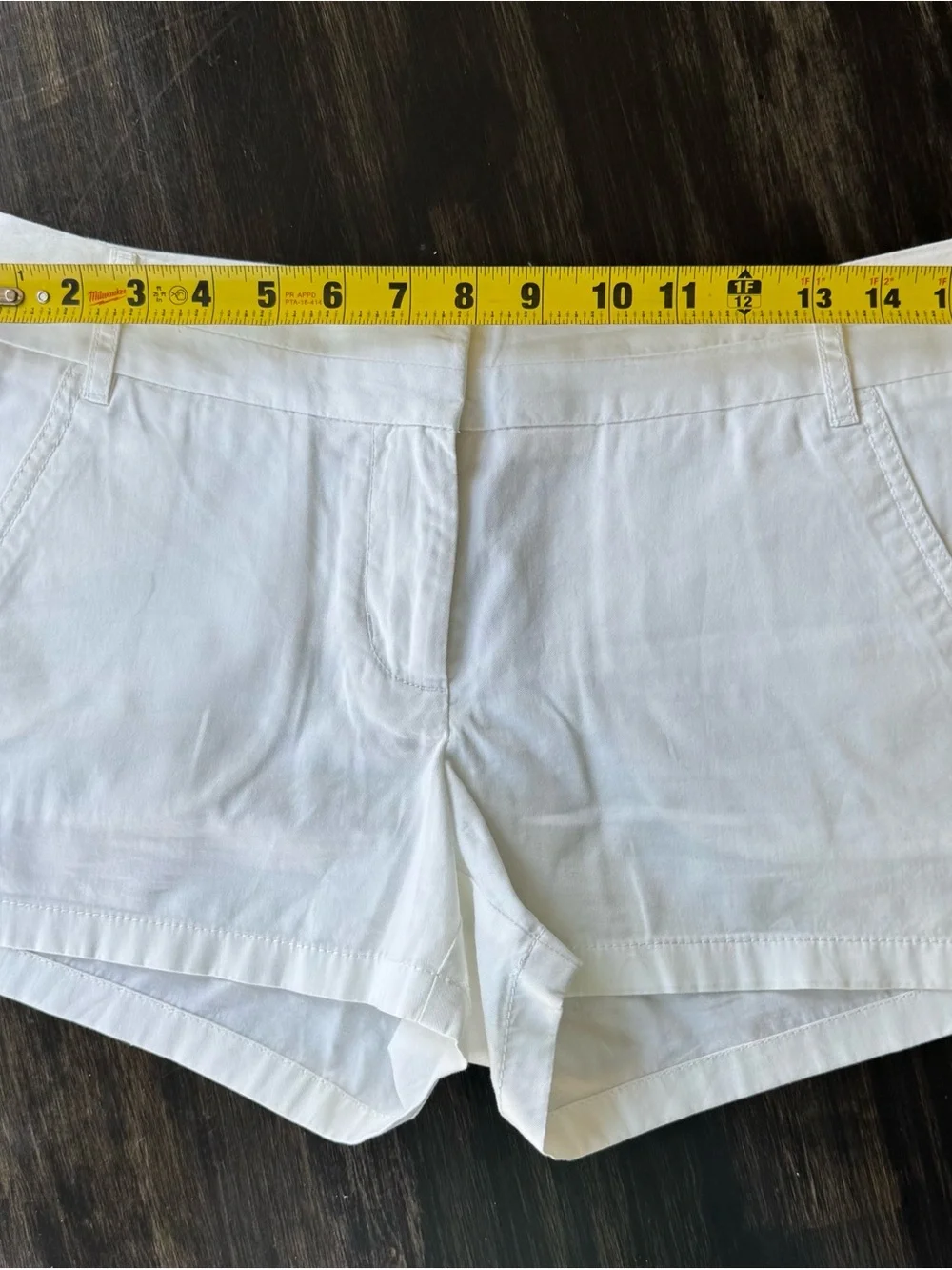J. Crew White Tailored Chino Shorts